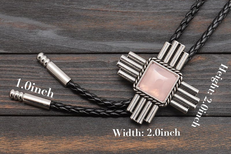 Wentur Stone Bolo Ties for Men Western - Vintage Cowboy Bolo Tie for Women Western Costume Accessories - Image 3
